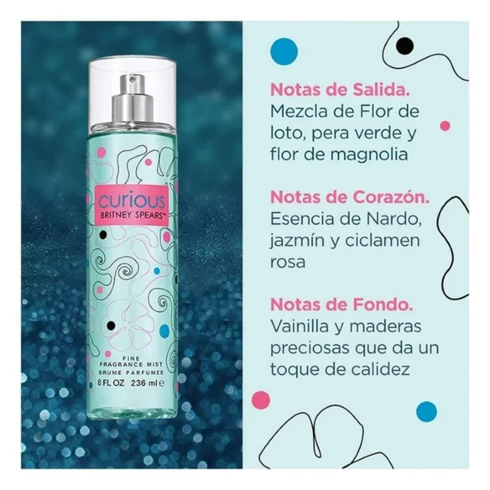 Curious Body Mist Britney Spears 236 Ml Mujer image number 2.0