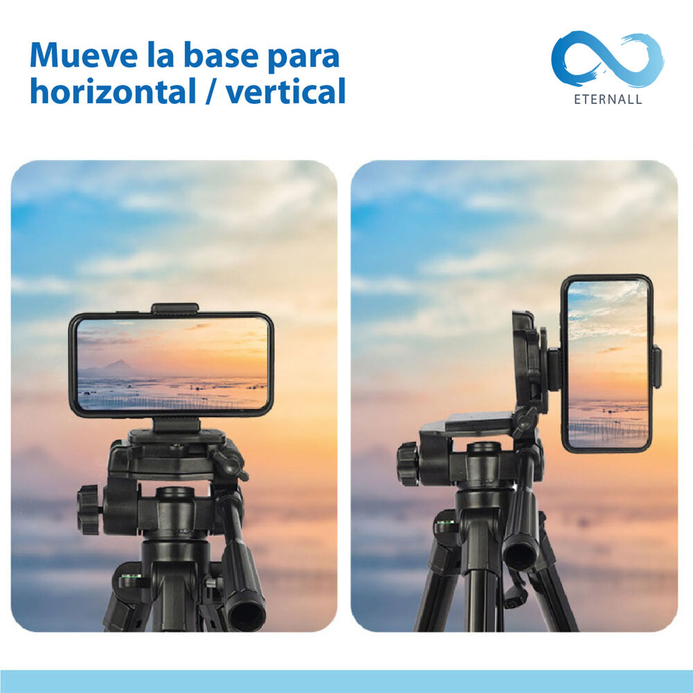 Trípode Celular Camara Portátil Aluminio Carga 10 Kg 170 Cm image number 8.0