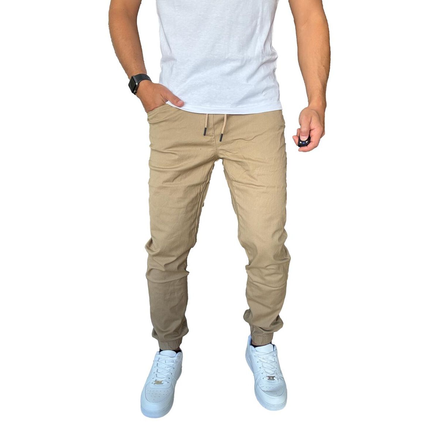 Jogger Mosaico Pantal&oacute;n Slim Fit Elasticado Colores image number 36.0