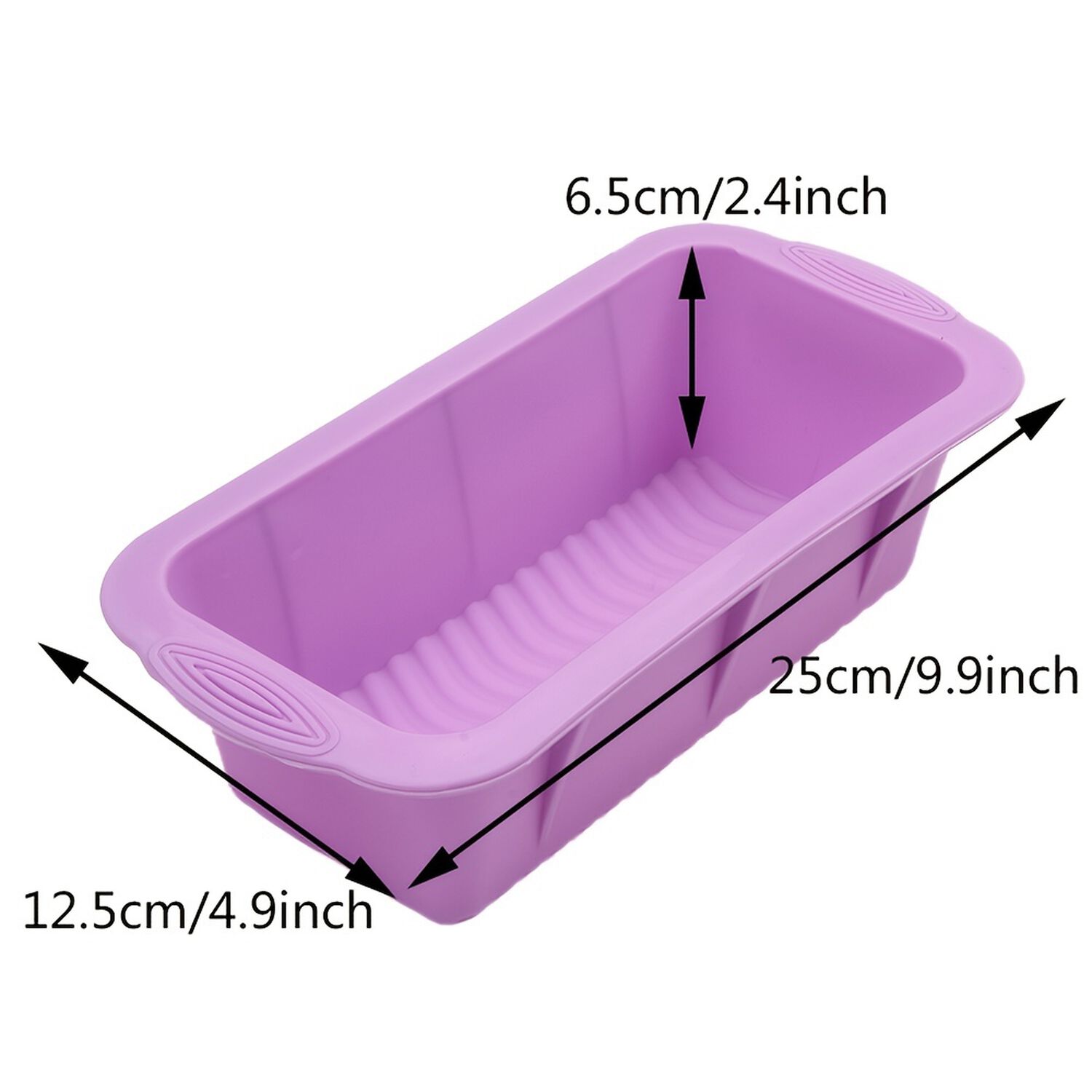 Molde De Silicona Rectangular Para Pan Molde Queque image number 4.0