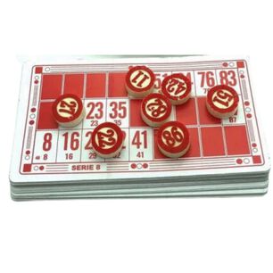 Juego De Bingo De Madera Para Ni&ntilde;os Incluye 48 Cartones
