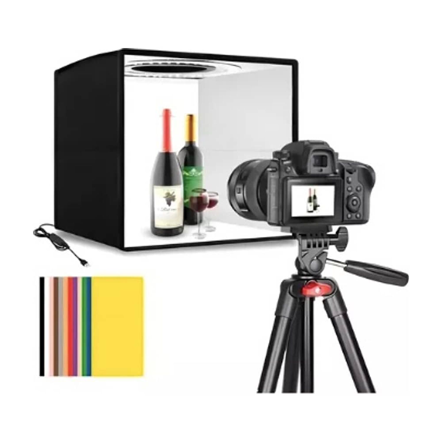 Estudio Fotogr&aacute;fico Port&aacute;til 40x40 - Caja De Luz Para Foto image number 0.0