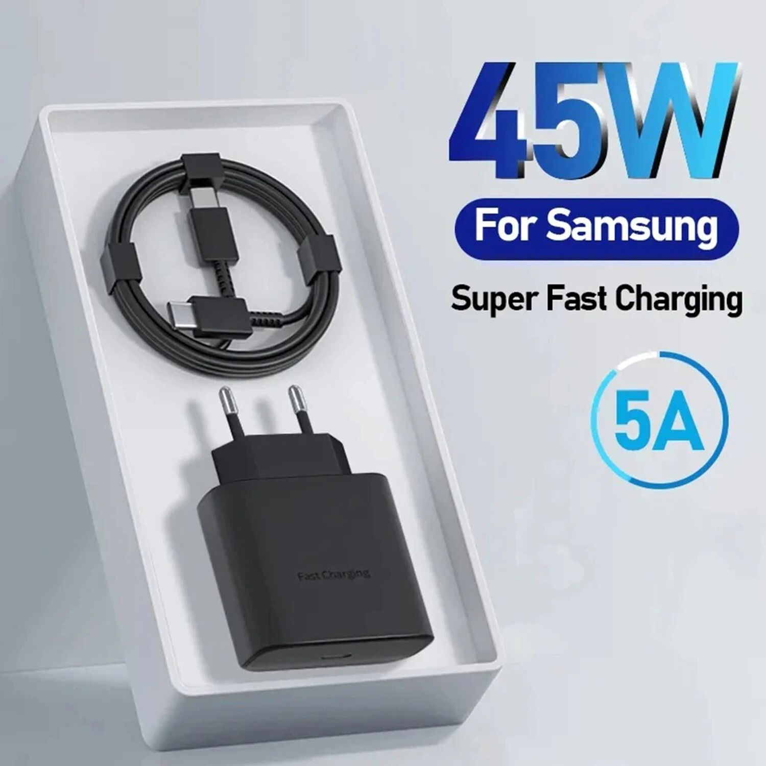 Cargador De Pared Para Celular Samsung Celular De Carga S&uacute;per R&aacute;pida 45w Con Cable Original Samsung S22 Ultra Usb Tipo C Pd, 45w image number 3.0