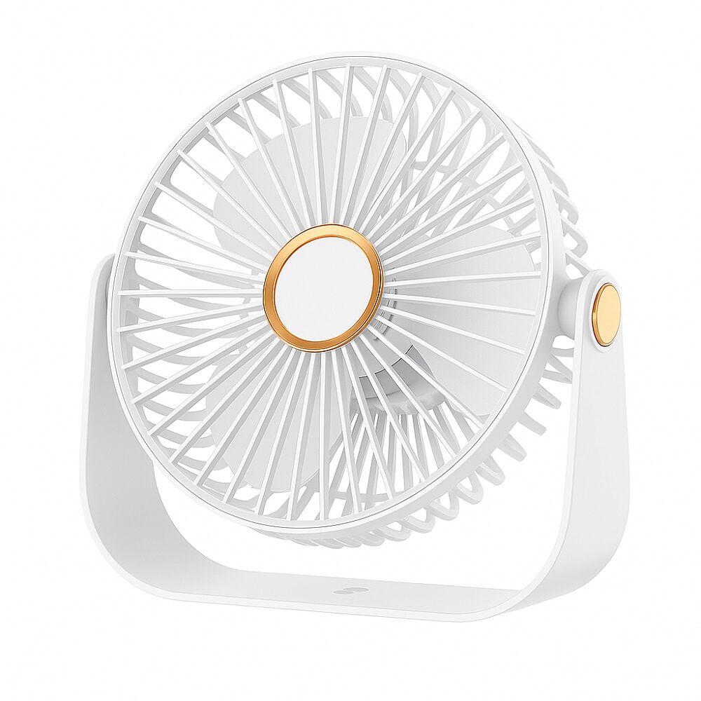 Ventilador De Escritorio Port&aacute;til Usb Con Luz Recargable 17 Cm image number 0.0