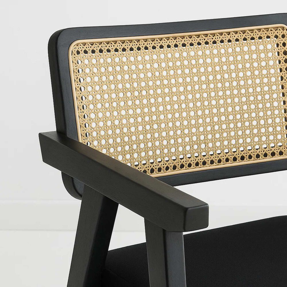 Pack De 2 Sitiales Acolchado Chandigarh Butaca Rattan - Negro image number 5.0