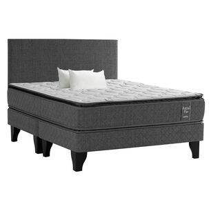 Cama Europea Celta Astral / King / Base Dividida + Respaldo + Almohadas