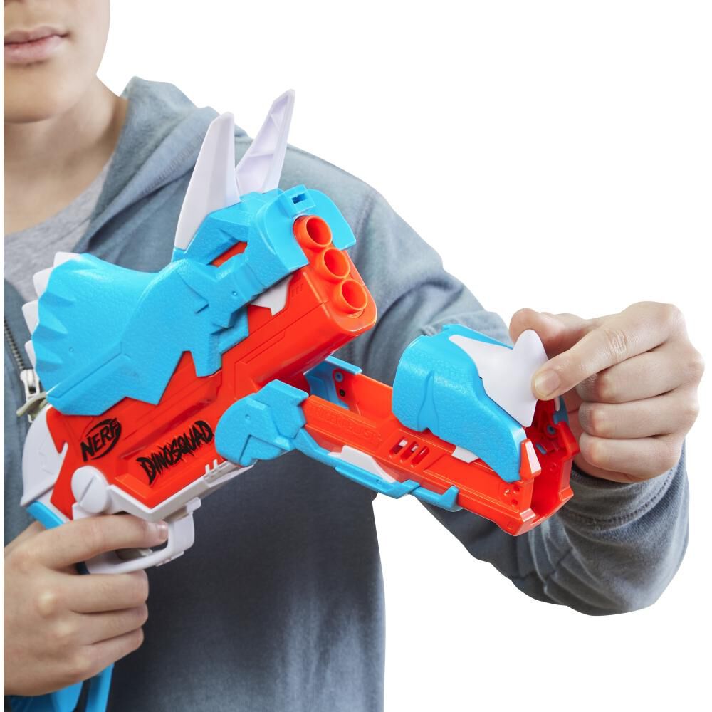Lanzador De Dardos Nerf Dinosquad Tricera-blast image number 4.0