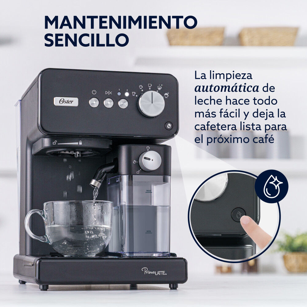 Cafetera Automática Oster Primalatte Negro Bvstem6604bk image number 3.0