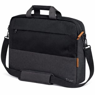 Bolso Notebook Trust Lisboa 16" Max Ultradelgado Black
