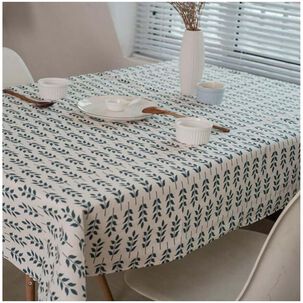 Mantel Para Mesa Rectangular De Lino De Algod&oacute;n 140x220cm Md01