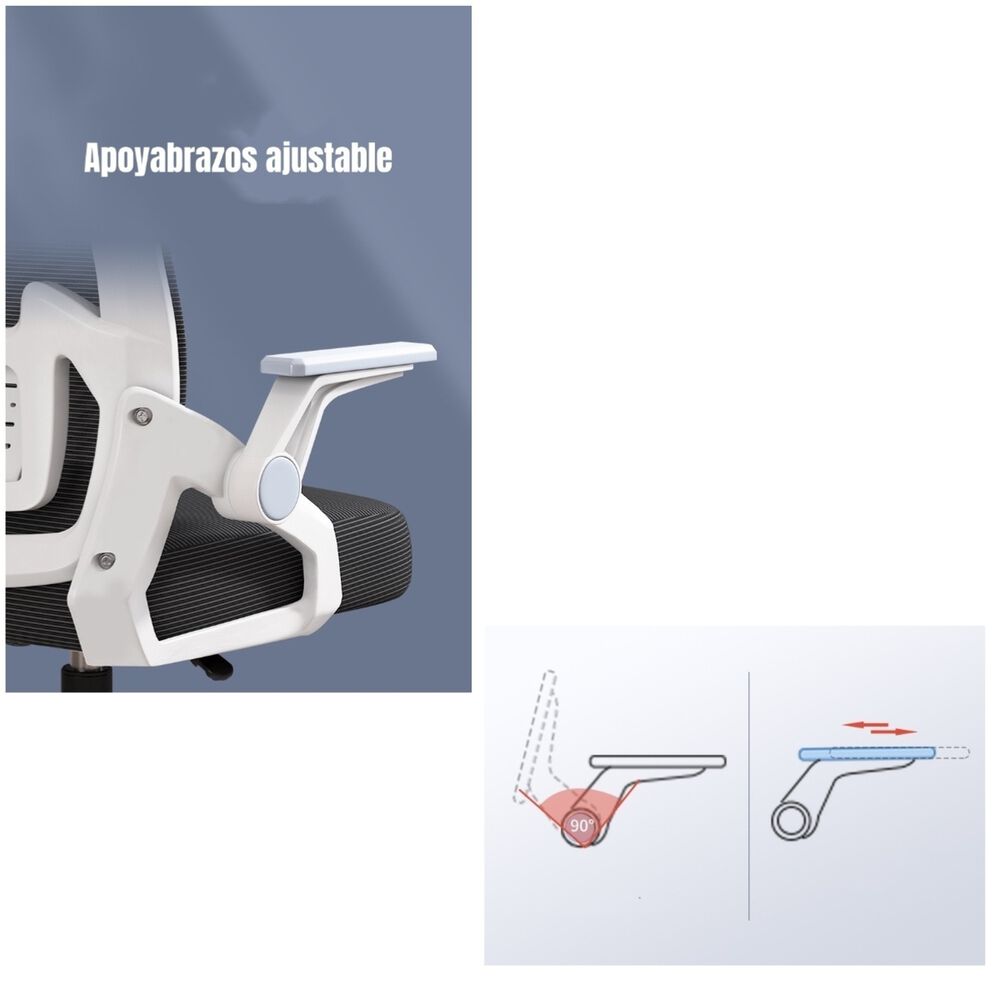 Silla De Escritorio Con Apoyacabeza Grand Rosada image number 7.0