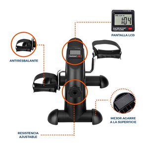 Pedalera Mini Bici Entrenamiento Manos Y Pies Con Contador Pro