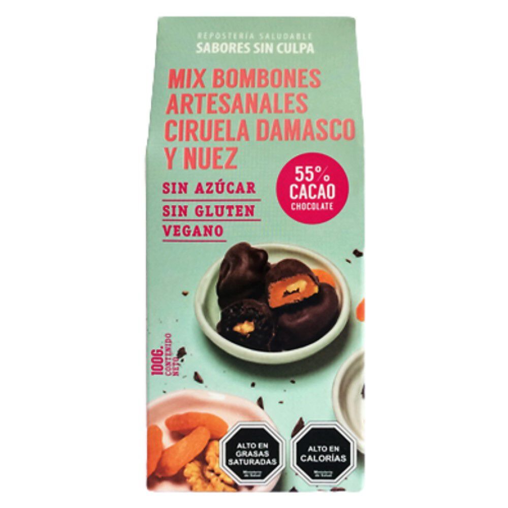 Bombones Artesanales Sabores Sin Culpa Ciruela Damasco Y Nuez image number 0.0
