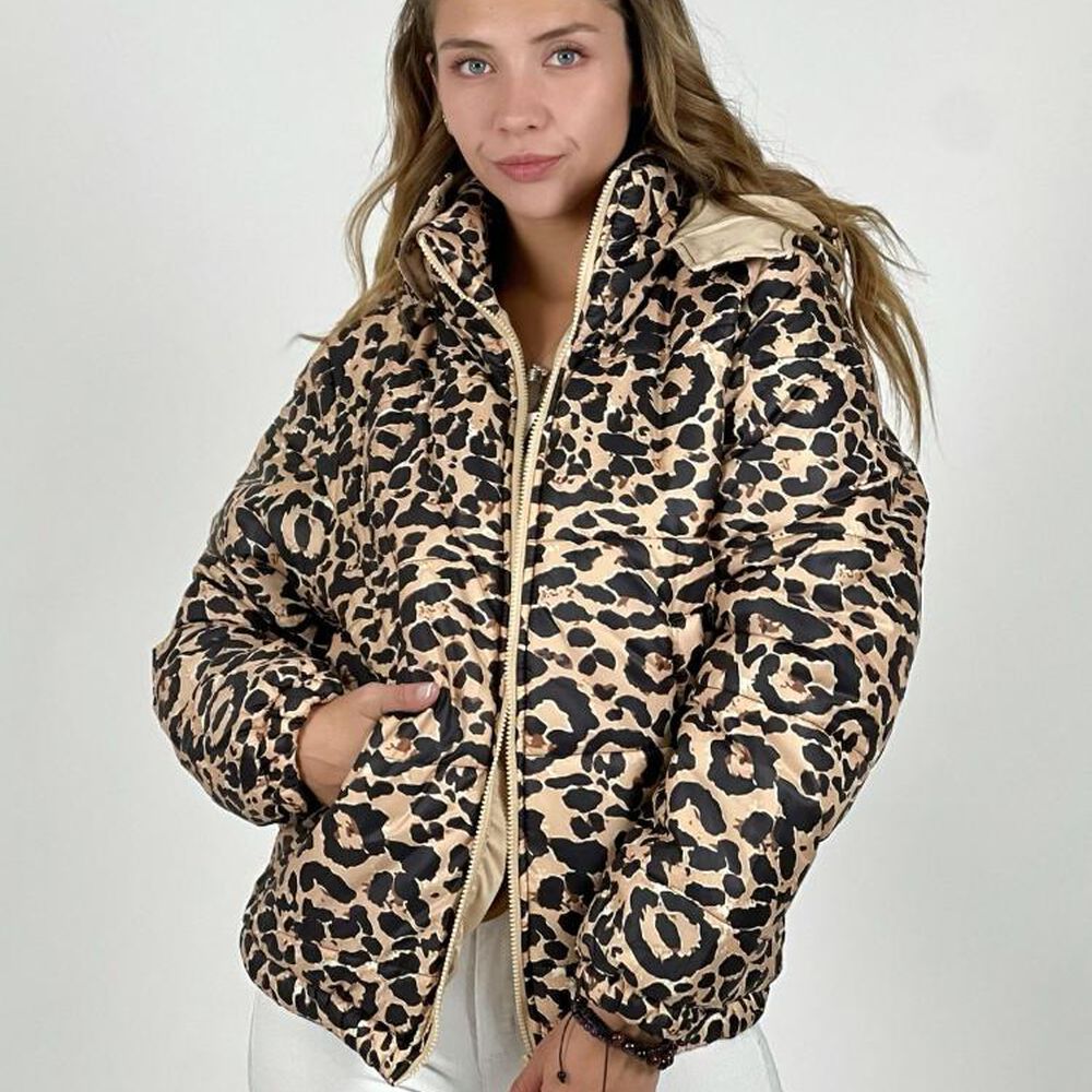 Parka Corta Acolchada Print image number 0.0