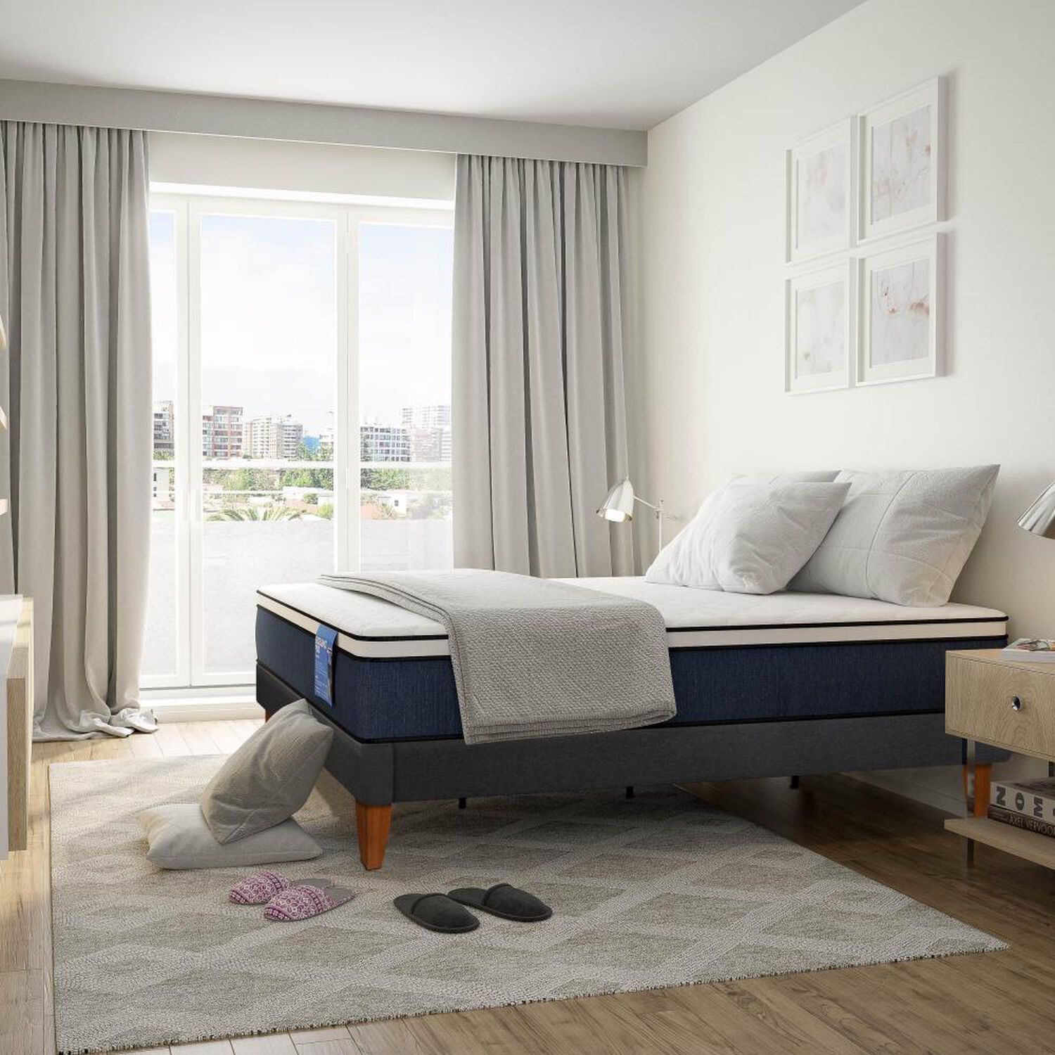 Cama Europea Cic Excellence Plus / 1.5 Plazas / Base Normal image number 9.0