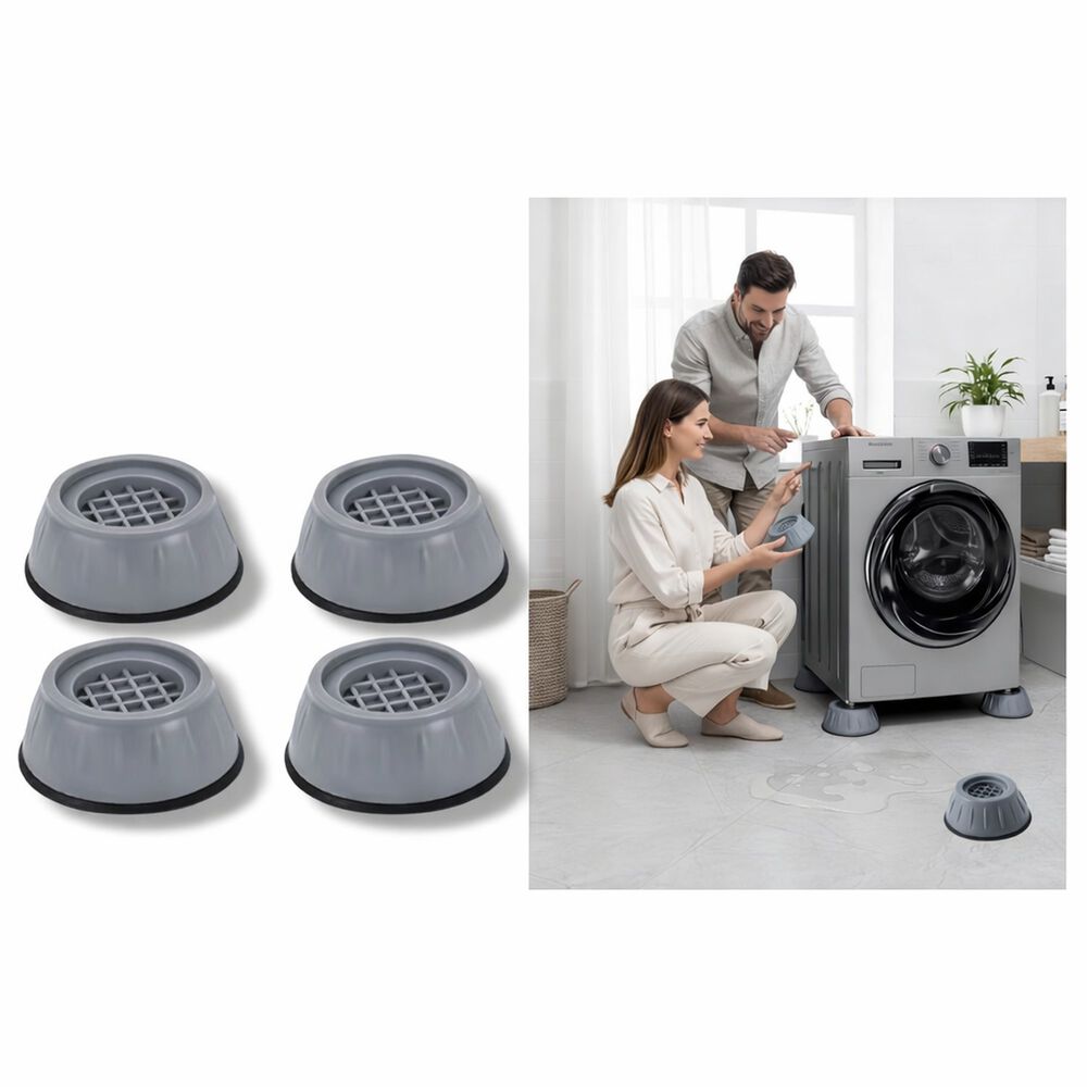 Pack 4 Almohadillas Bases Antideslizantes Soporte Lavadora image number 3.0