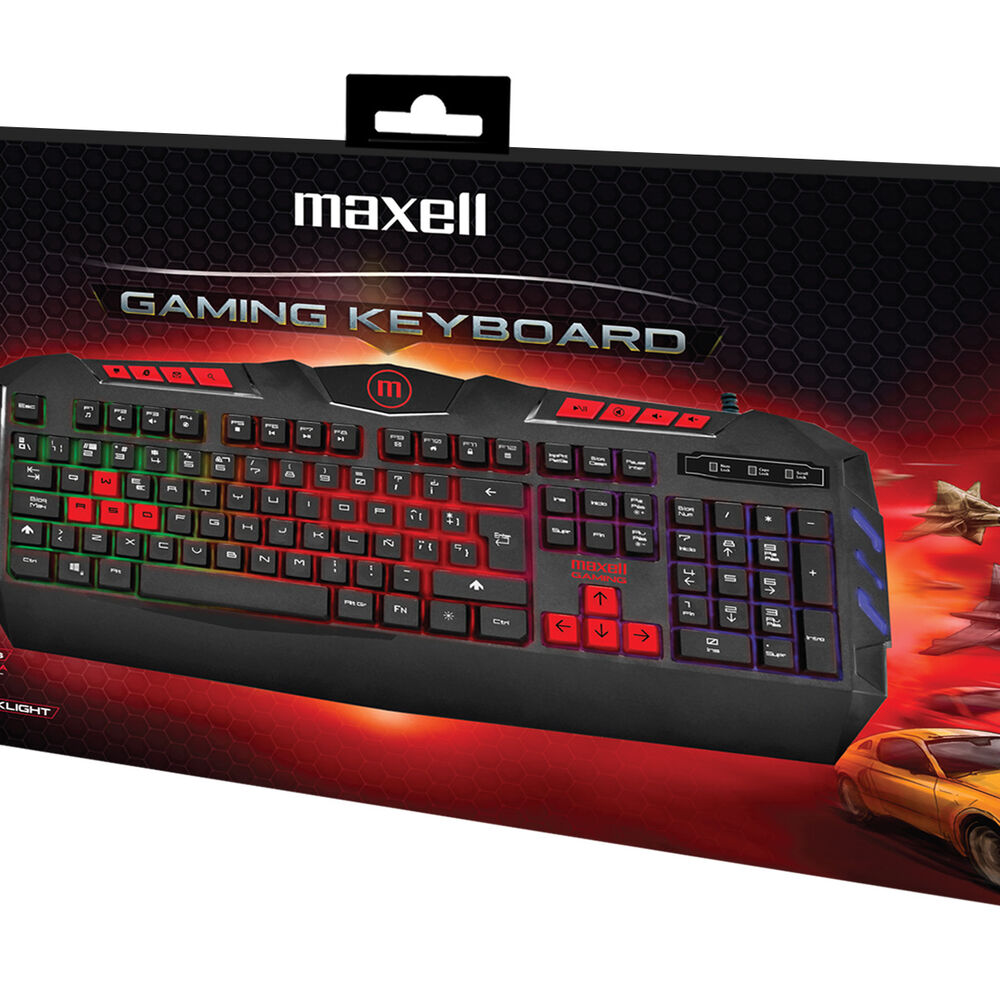 Teclado Gamer Maxell Kb-1200 Iluminado Usb Samurai Rgb image number 1.0