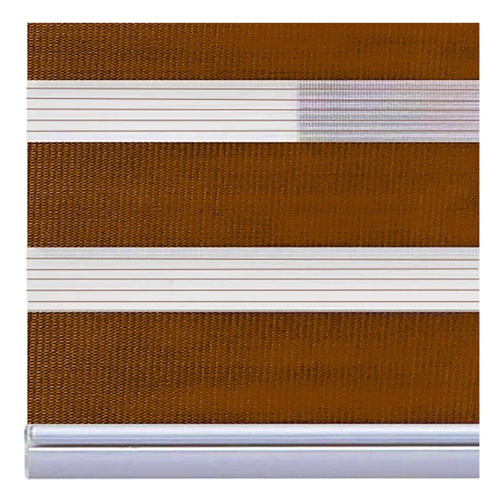 Cortina Roller Duo Zebra 100x180cm Noche Y Día Café image number 2.0