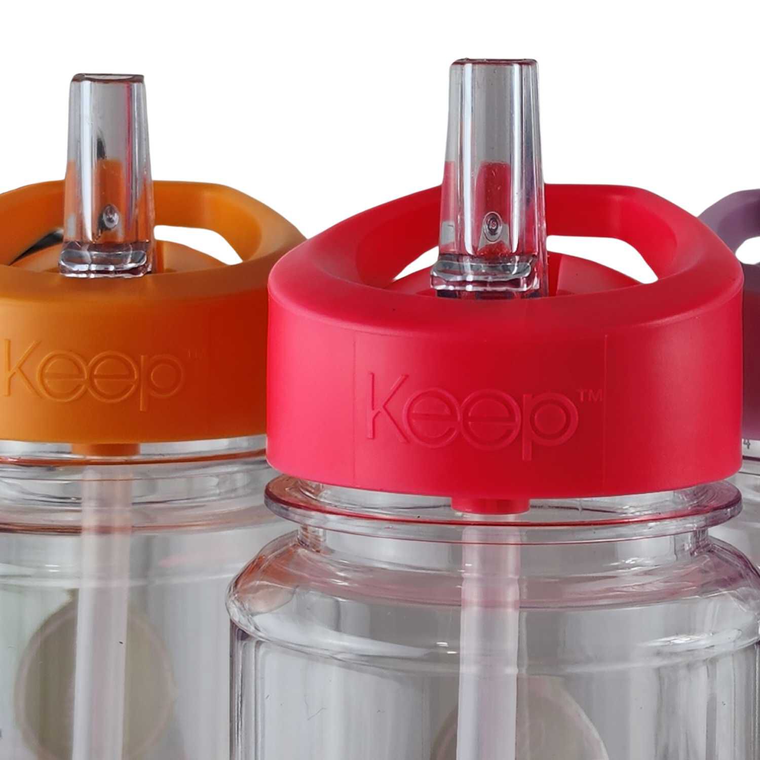 Botella Keep Bandas Colores 750ml Agua Bebidas Rosa image number 8.0