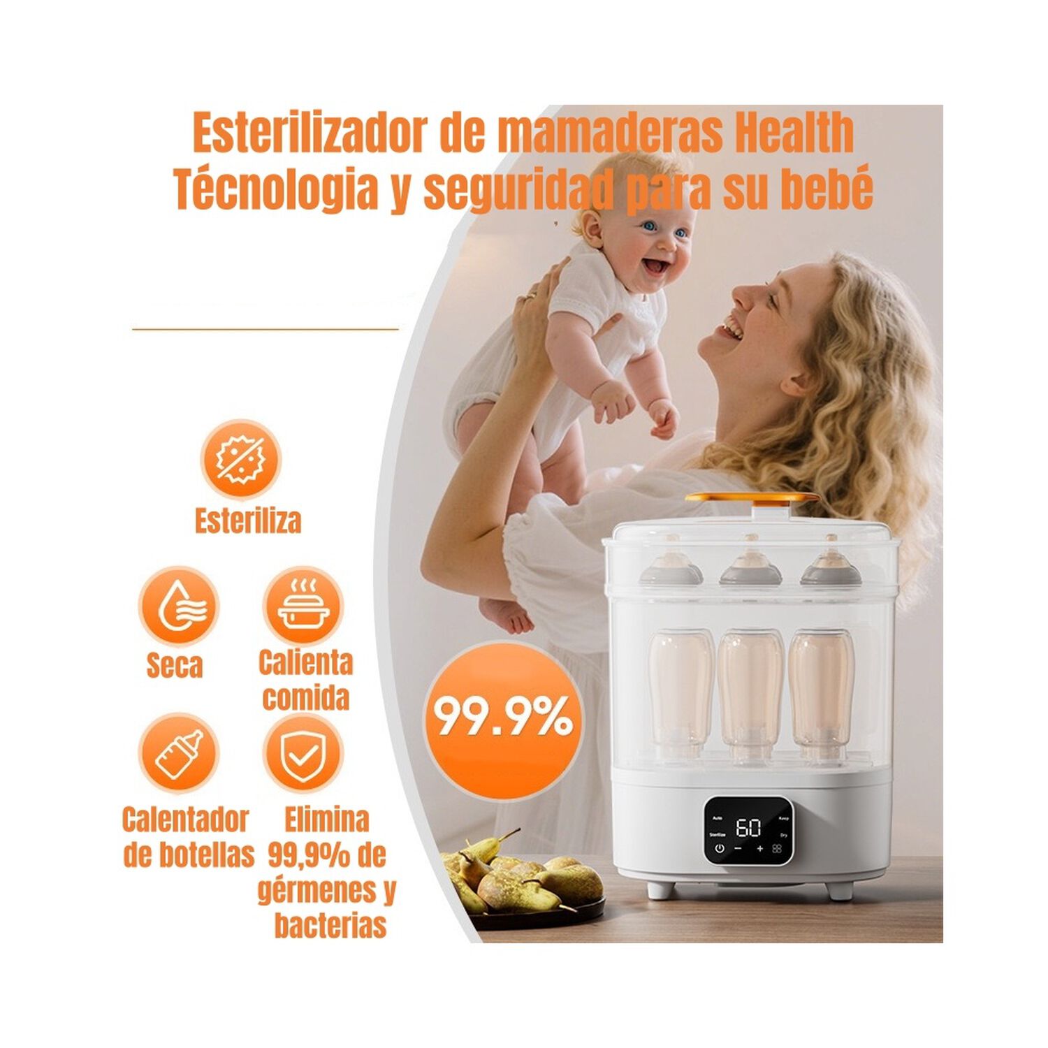 Esterilizador Y Secador El&eacute;ctrico Mamaderas By Lubabycas image number 2.0