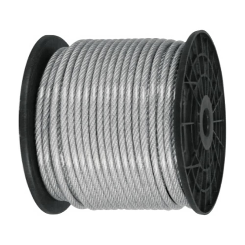 Piola Cable De Acero 3 A 4 Mm Forrado Pvc 100 Metros image number 1.0