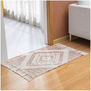 Bajada De Cama Bordada Kilim De Estilo Etnico 60x100 Cm