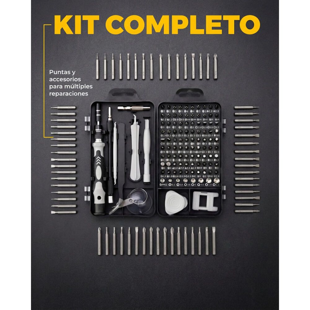 Juego Destornilladores Precisi&oacute;n Magenitcos Set 115 En 1 image number 1.0