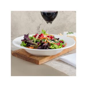 Set De 6 Plato Hondo Borde Grueso Porcelana 23 Cm. Linea Tow