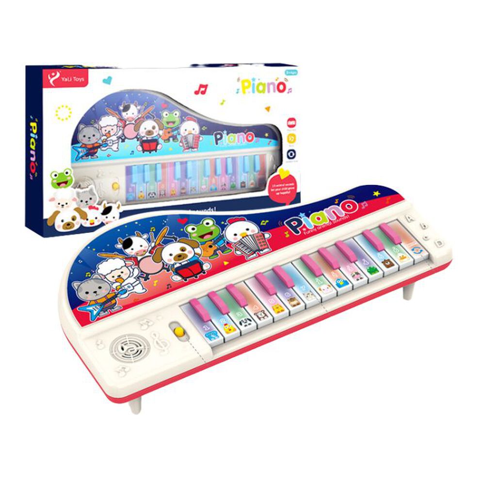 Piano Infantil Musical Animales Luces Y Melodías Interactivo image number 0.0