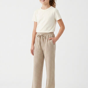 Pantalon Ancho Ni&ntilde;a Palazzo Holgado Con Cintura Elastica