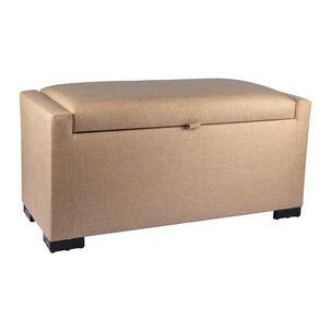Banqueta Con Baúl Leyzy Beige Omega 40x55x105 Cm Máxima Design
