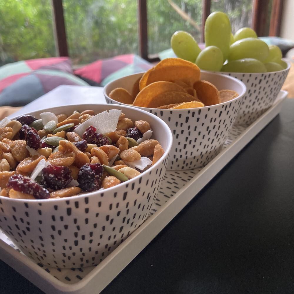 Set 3 Bowls Con Bandeja Puntos Decogreen image number 2.0