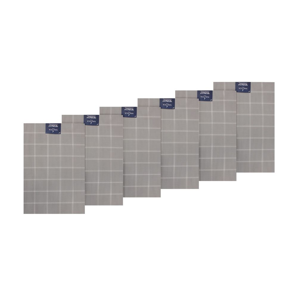 Pack 6 Individuales De Mesa Nautica Home 45x30cm Gris A Cuadros image number 3.0