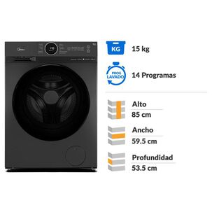Lavadora Midea MF200W150B/T / 15 Kg