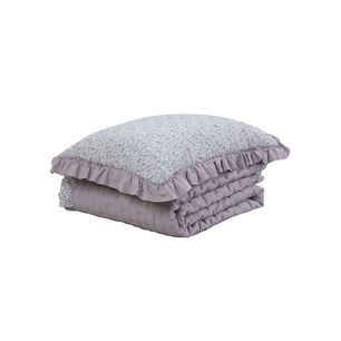Quilt Andes Ruffles Lila 1.5 Plazas