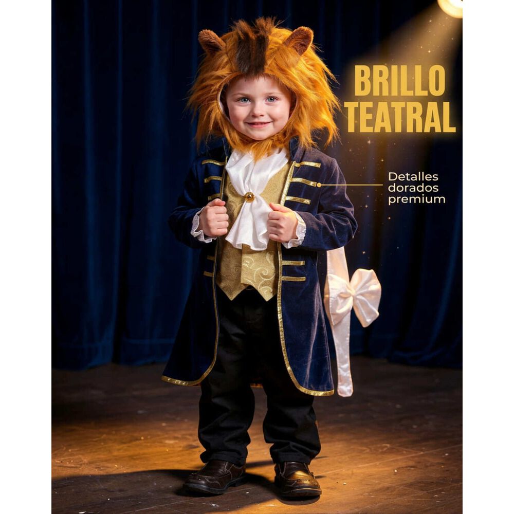 Disfraz De La Bella Y La Bestia- La Bestia Ni&ntilde;o image number 2.0