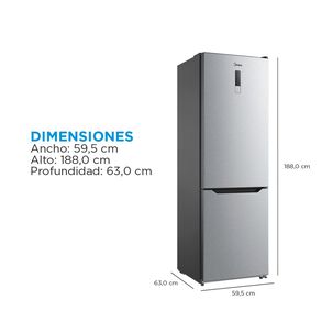 Refrigerador Bottom Freezer Midea MDRB424FGE50 / No Frost / 310 Litros / B