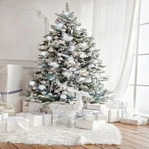 Arbol De Navidad Nevado 210 Cm Modelo Bavaria Pvc/pe