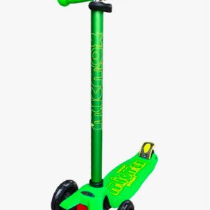 Scooter Ruedas Led Regulable Verde