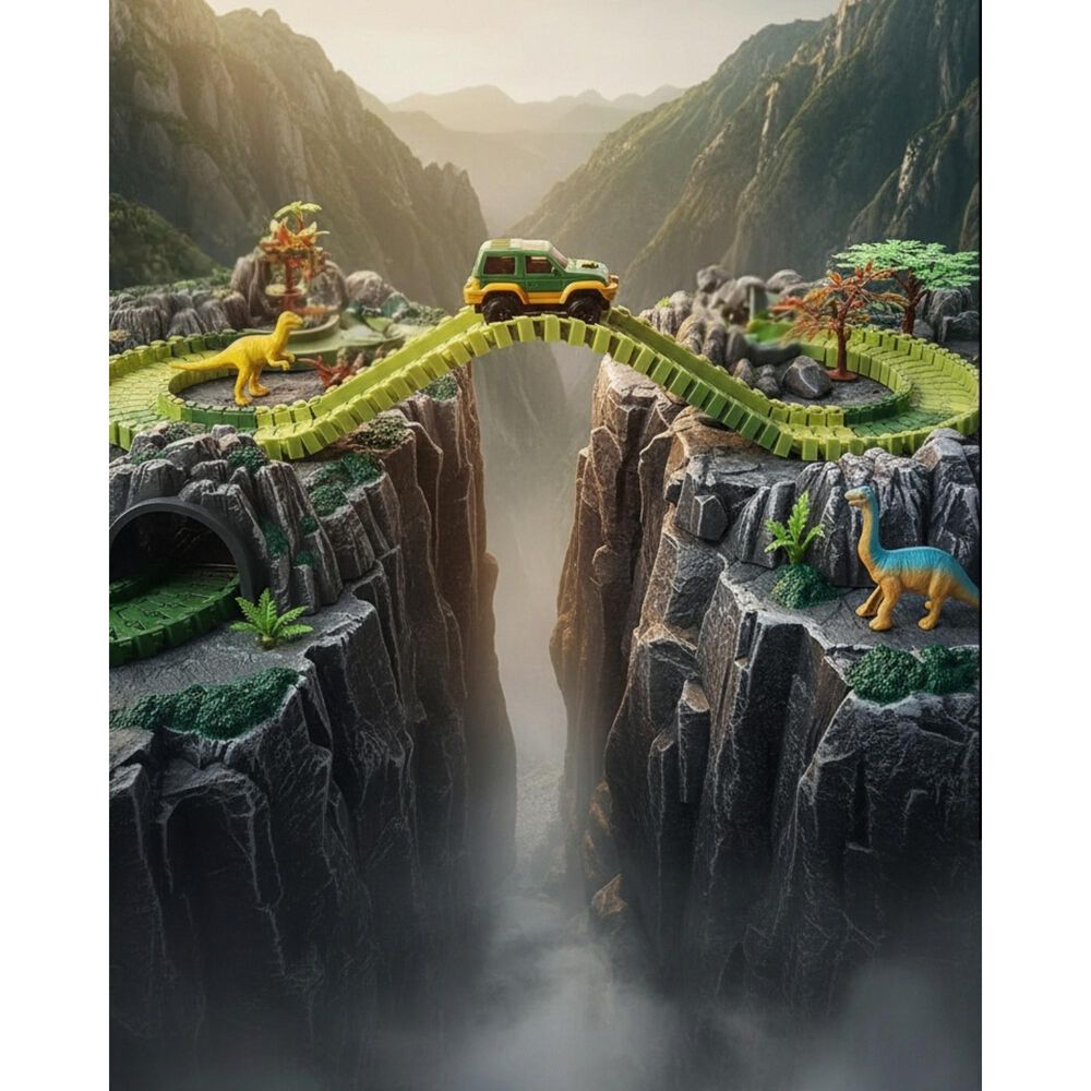 Juguete Autopista Parque Dinosaurio Flexible Para Ni&ntilde;os image number 2.0