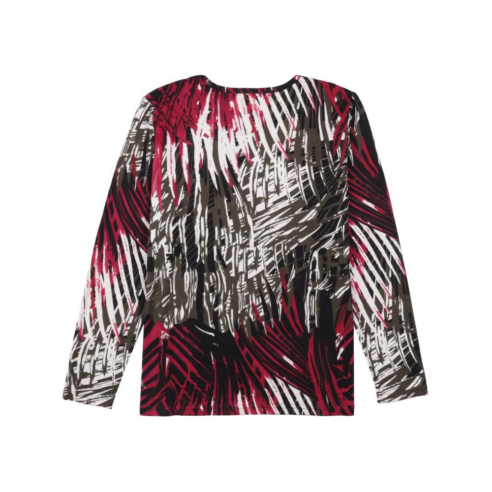 Sweater Print Regular Manga Larga Cuello Redondo Mujer Geeps image number 1.0