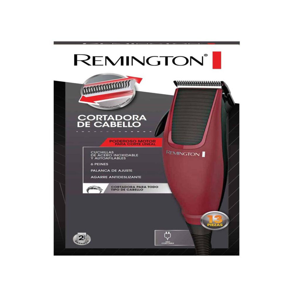 Maquina Cortadora De Cabello Pelo 13 Piezas Rojo Hc1095 image number 3.0