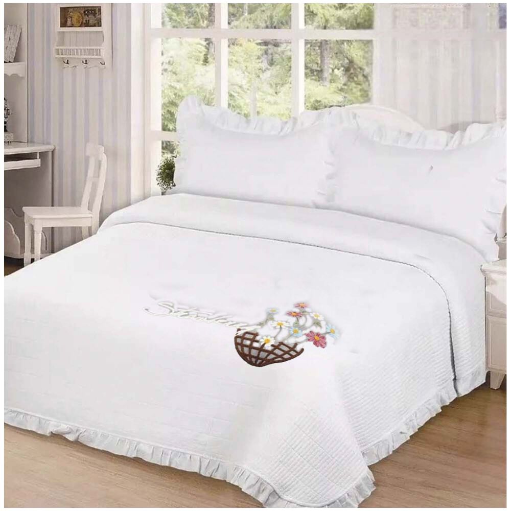 Cubrecama Tipo Quilt Bordado 2 Plazas-03 image number 0.0