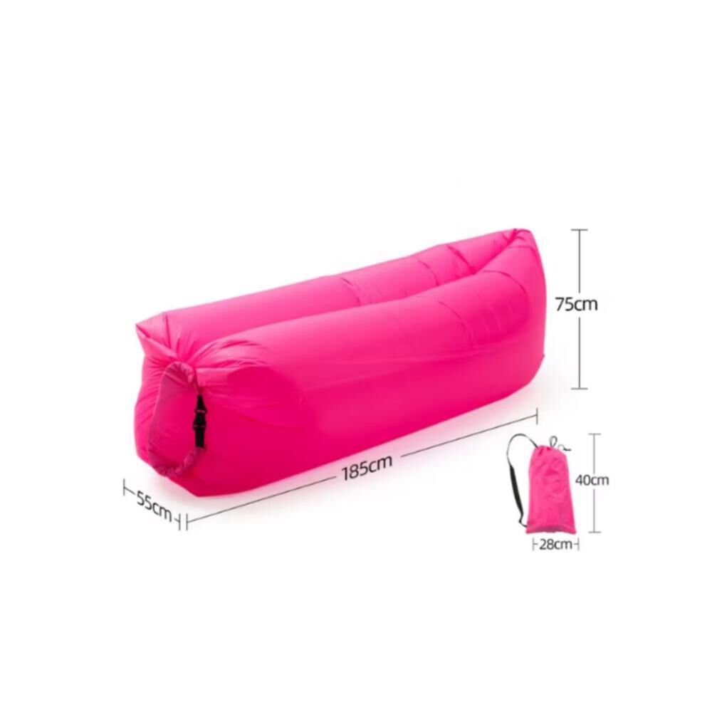 Sofá Sillón Inflable Tumbona Cojín Banano Camping Aire Playa image number 14.0