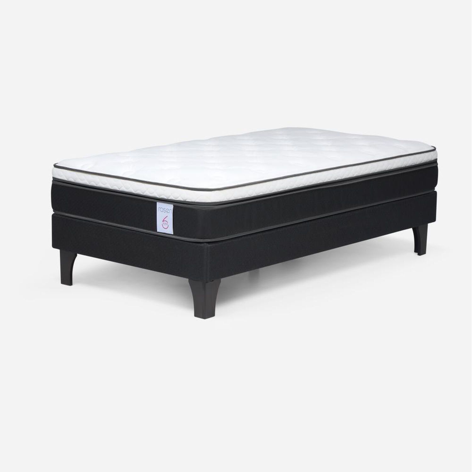 Cama Europea Rosen New Style 6 / 1.5 Plazas / Base Normal image number 1.0