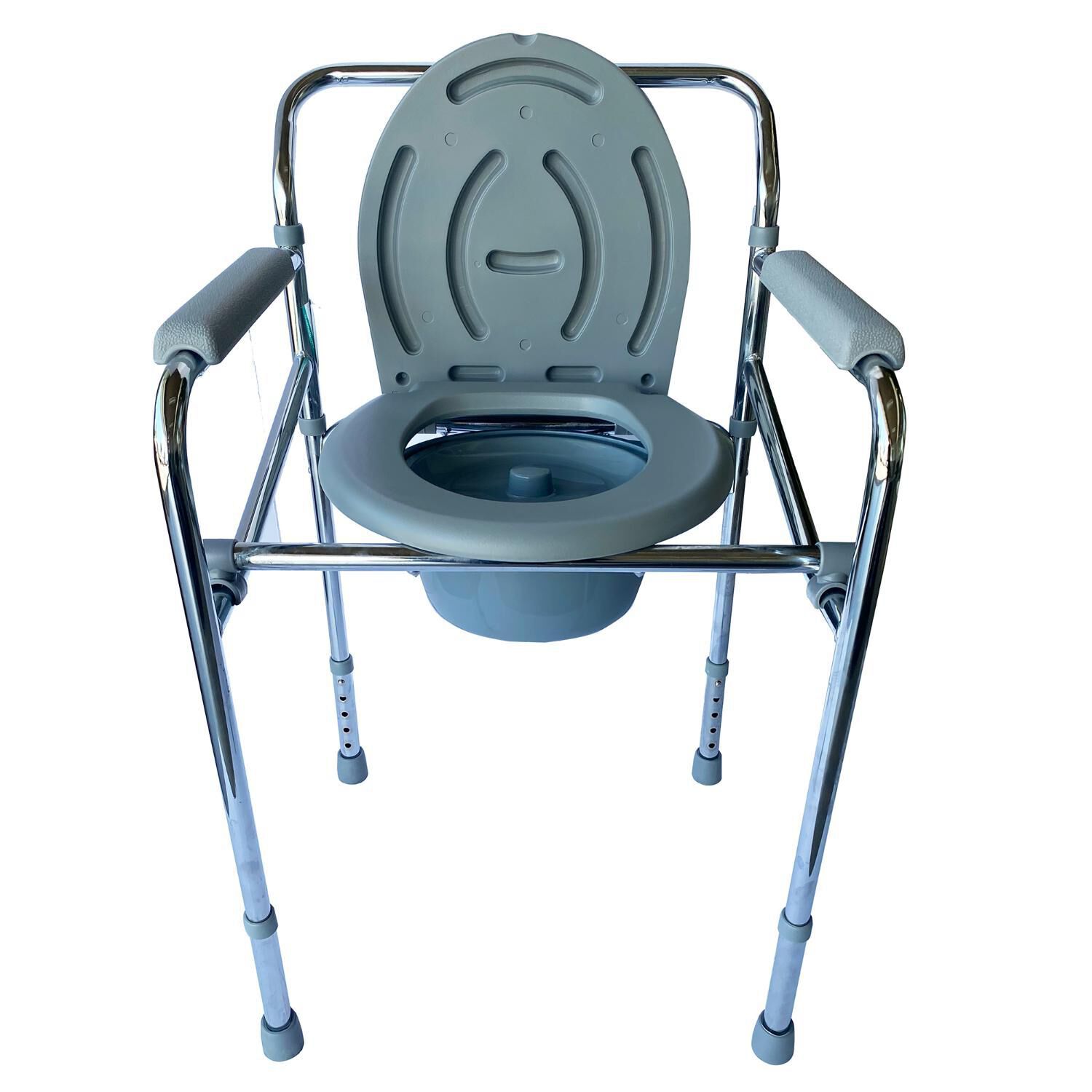 Ba&ntilde;o Port&aacute;til Wc Plegable Acero Cromado image number 1.0