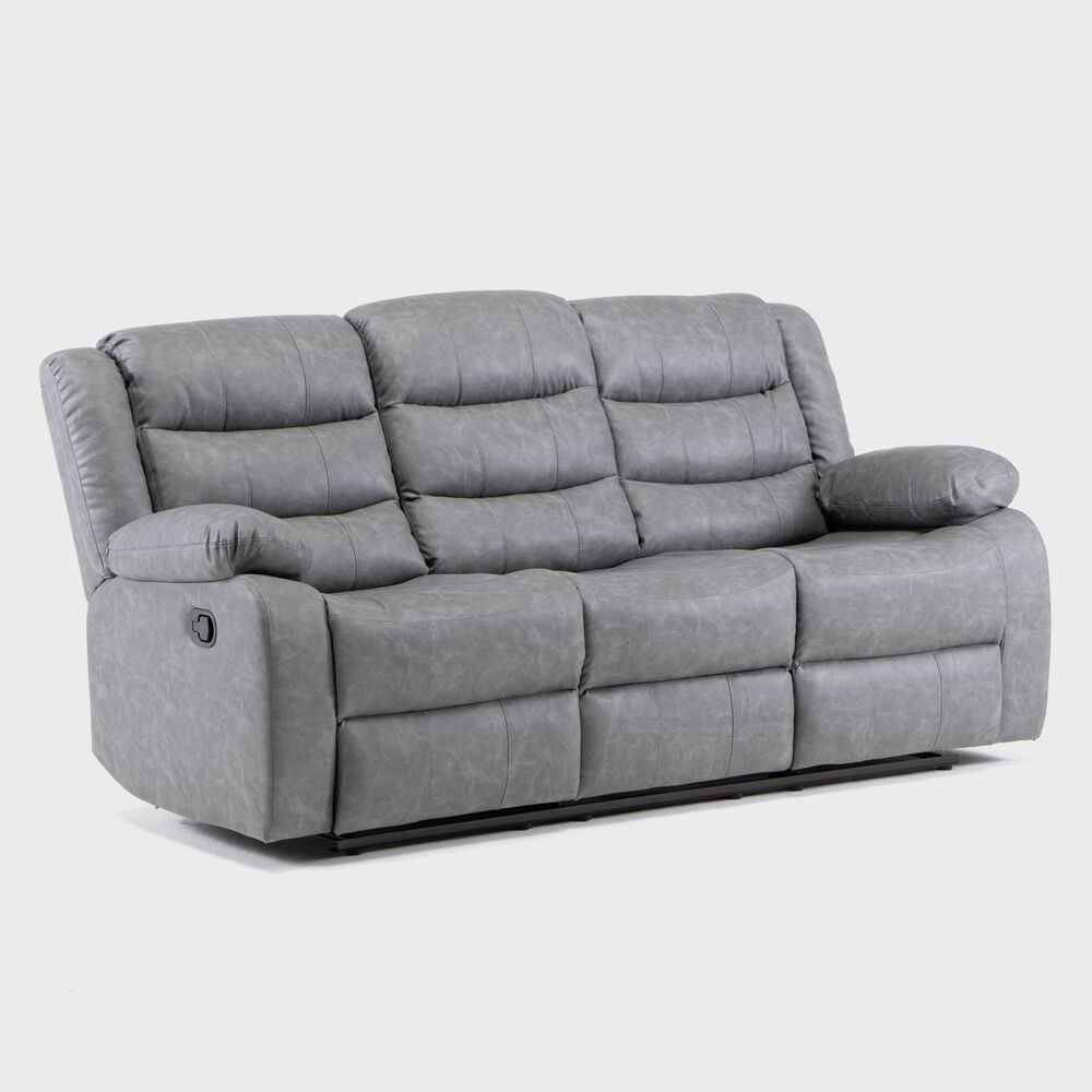 Sof&aacute; 3 Cuerpos Reclinable Moderno Roma Km060s image number 1.0