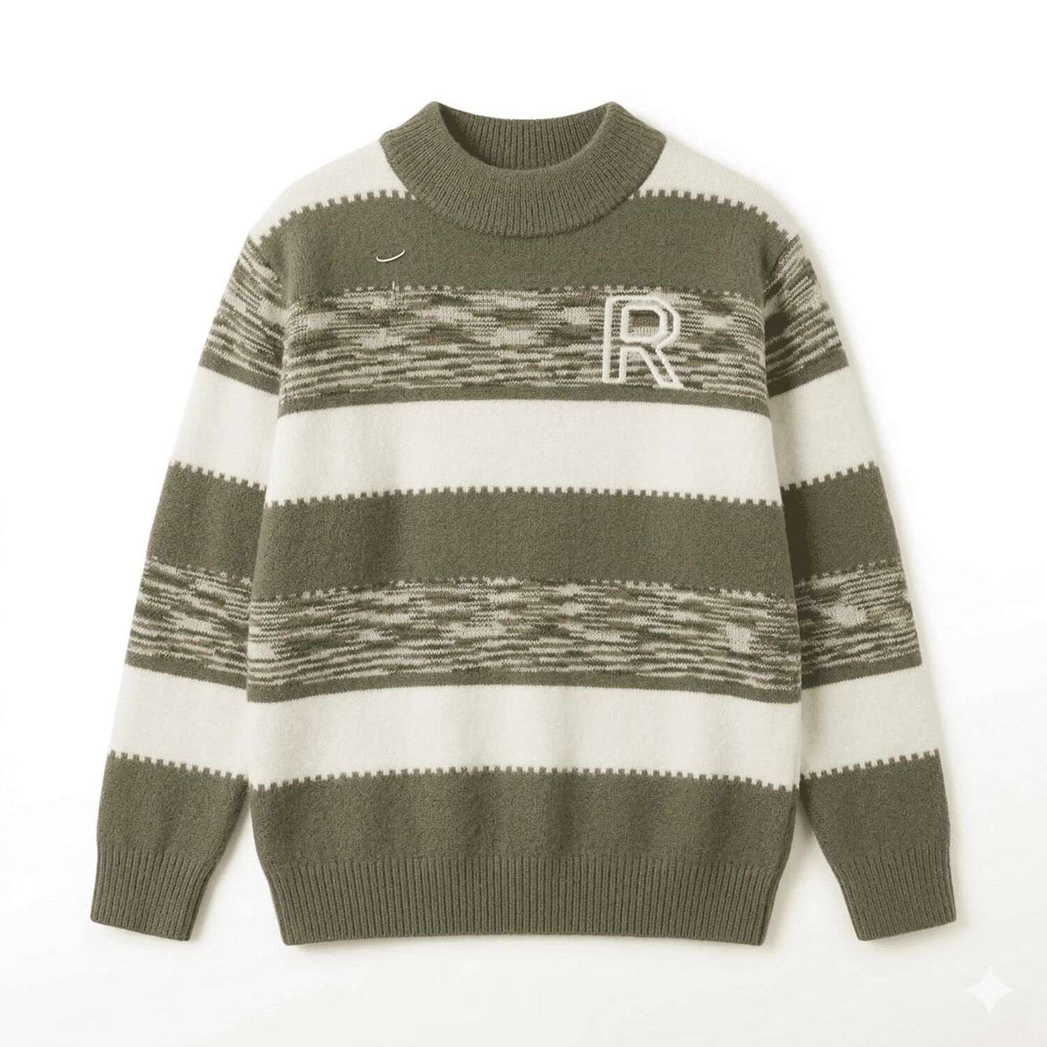 Sueter Ni&ntilde;o Invierno Tejido Rayado Cuello Alto Moda Infantil image number 2.0