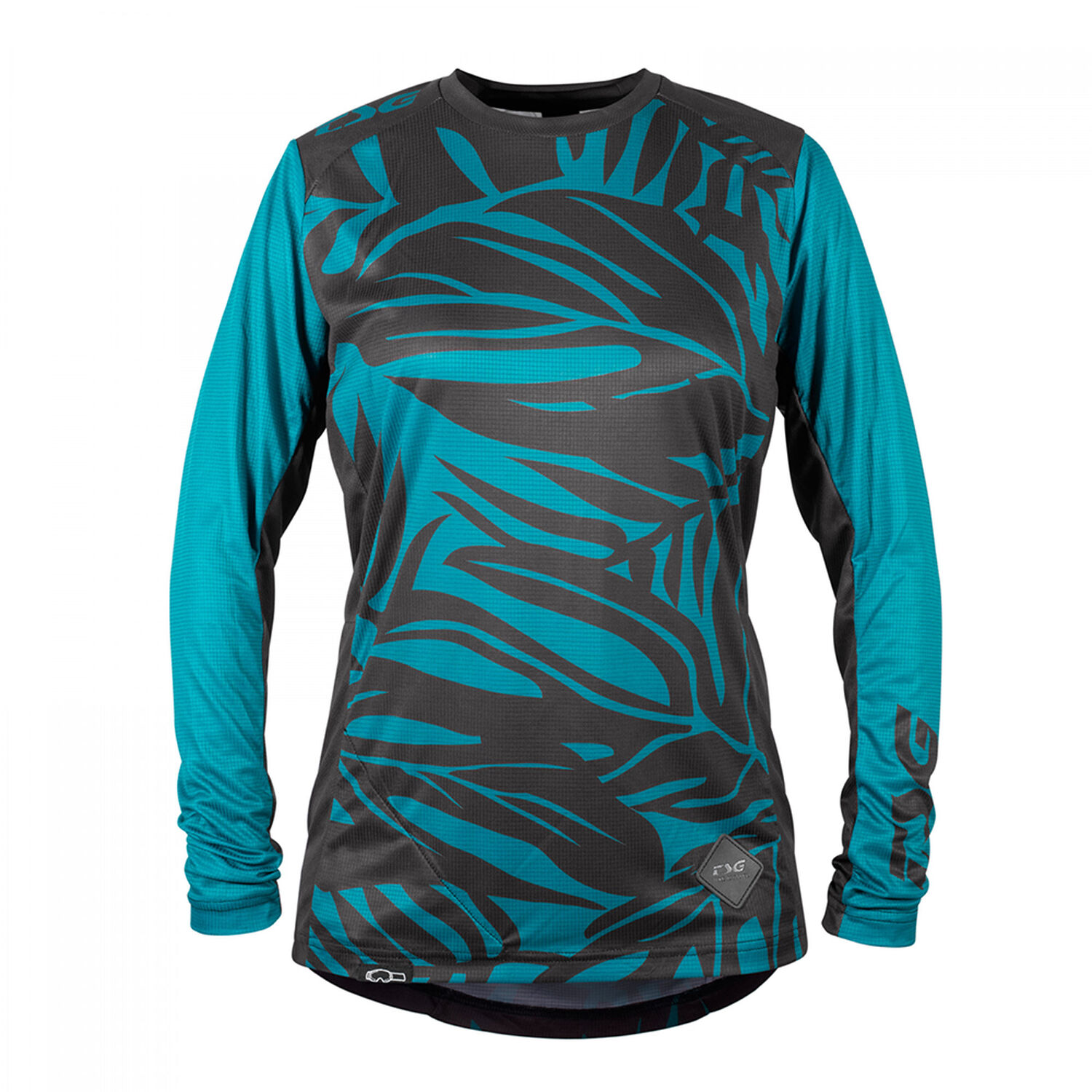 Jersey Tsg Manga Larga Mujer Floral Ocean Depths Negro image number 0.0