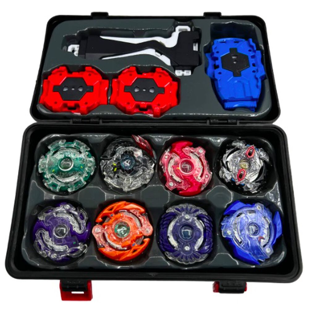Juguete Bleyblade Set De 8 Bley Blay + Maleta + Lanzador. image number 4.0